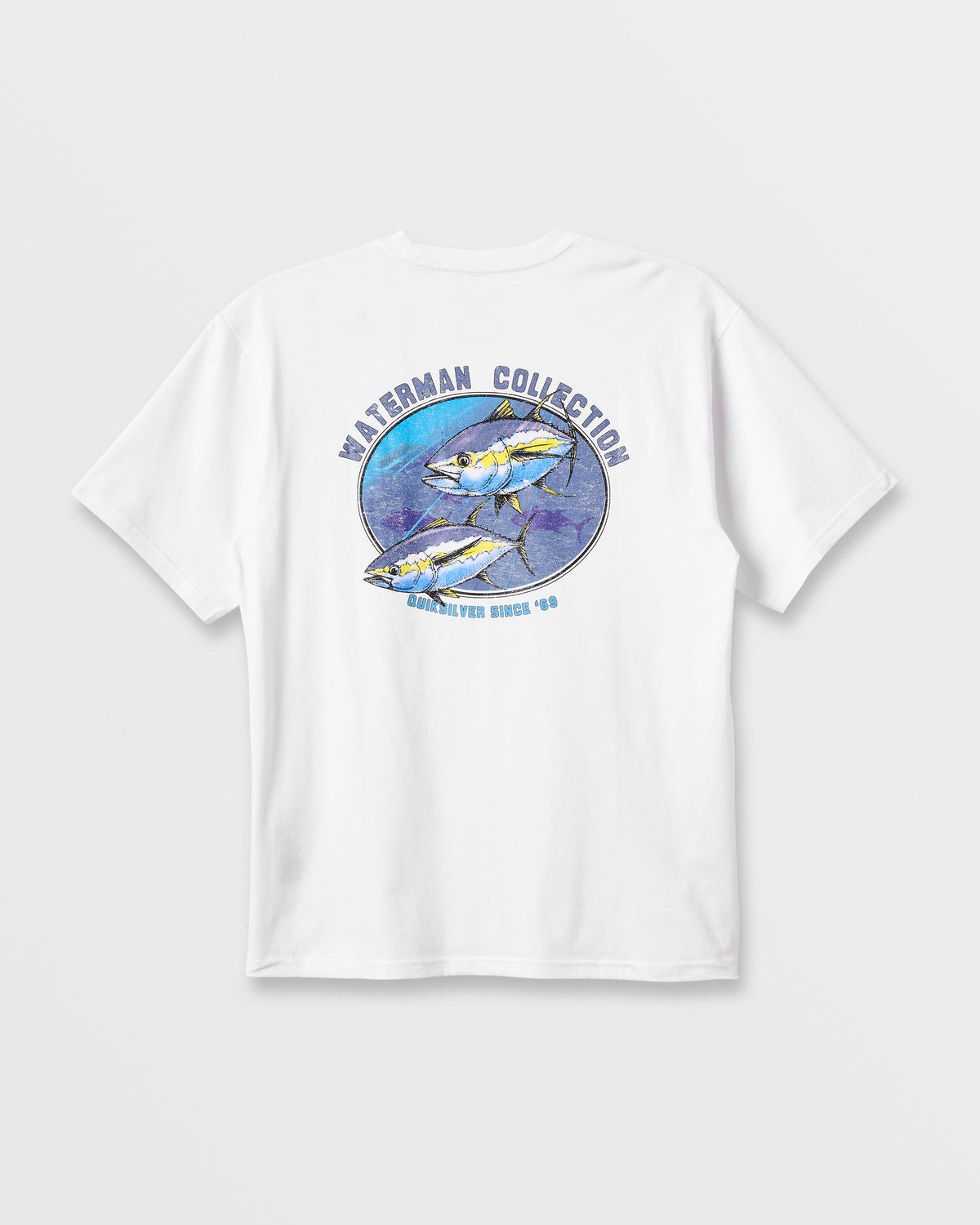 Quick Silver Waterman Double Ahi Classic T-shirt - White