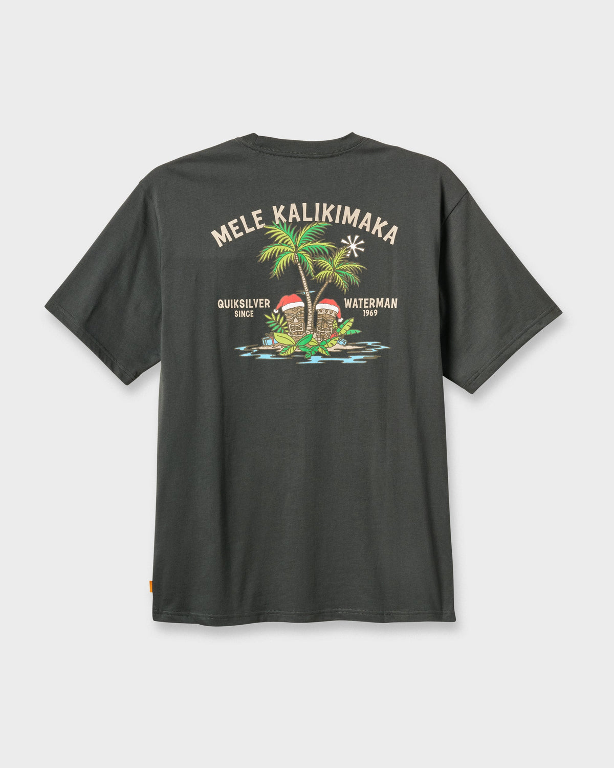 Quick Silver Waterman Tiki Holiday Classic T-shirt - Phantom