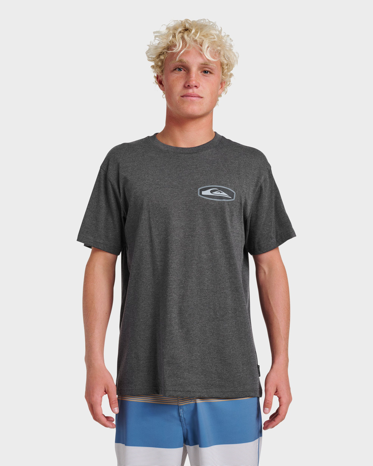 Quick Silver Stadium Emblem Classic T-shirt - Charcoal Heather