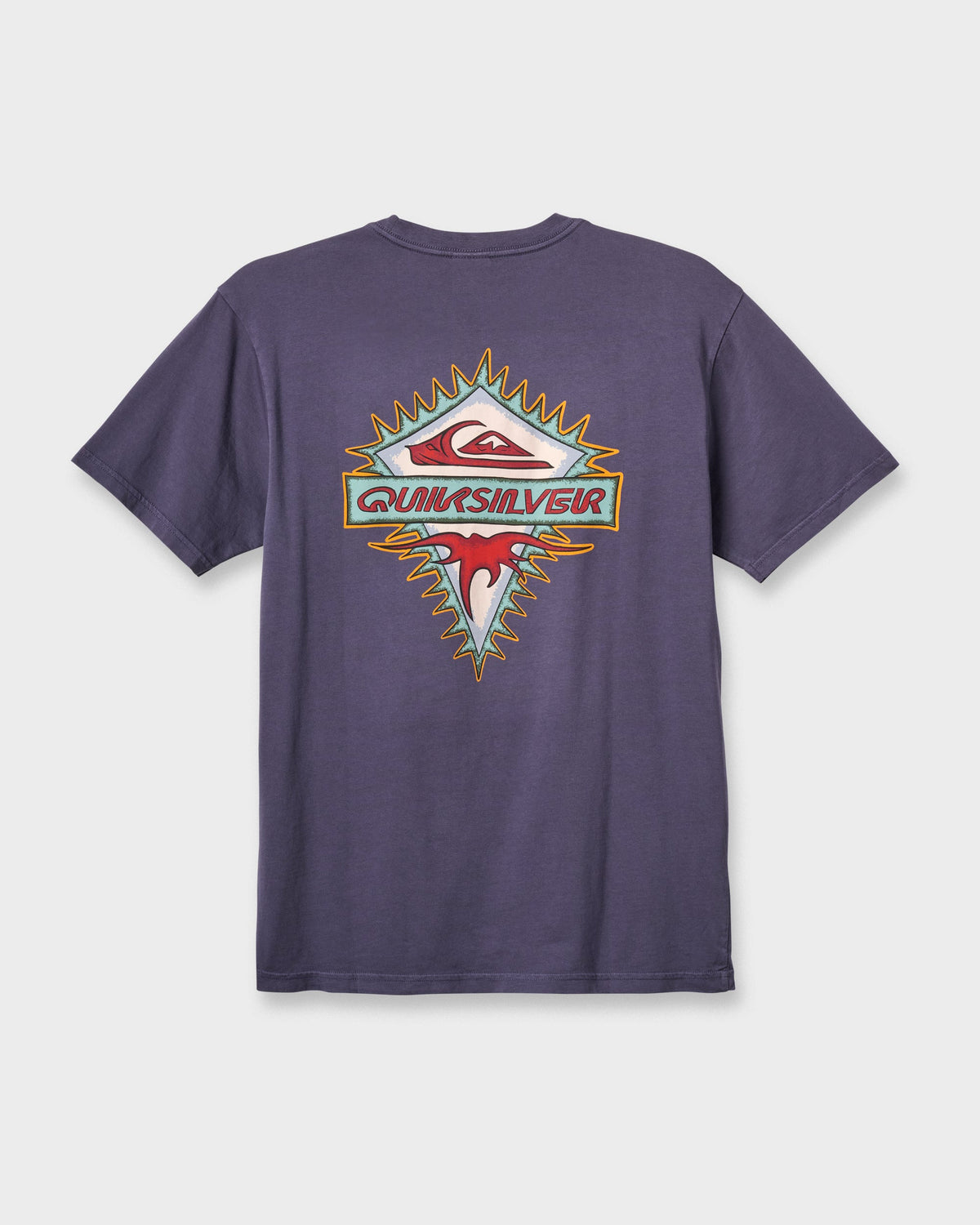 Quick Silver Liberty Spikespigment Dye T-Shirt - Graystone