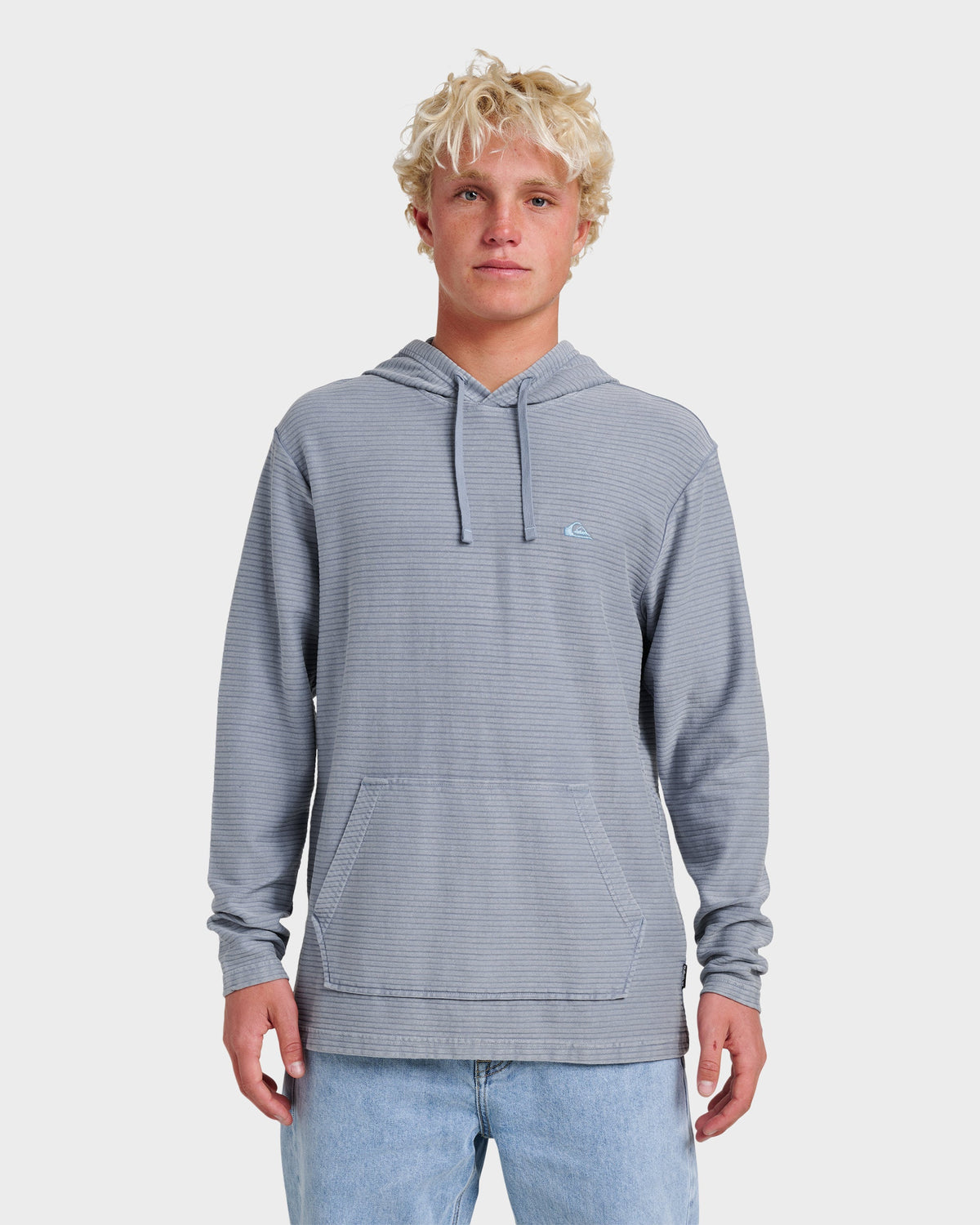 Quick Silver Alamitos Long Sleeve Hooded Top - China Blue