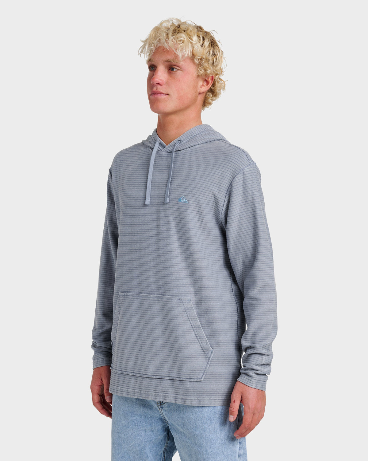Quick Silver Alamitos Long Sleeve Hooded Top - China Blue