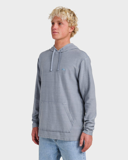 Quick Silver Alamitos Long Sleeve Hooded Top - China Blue
