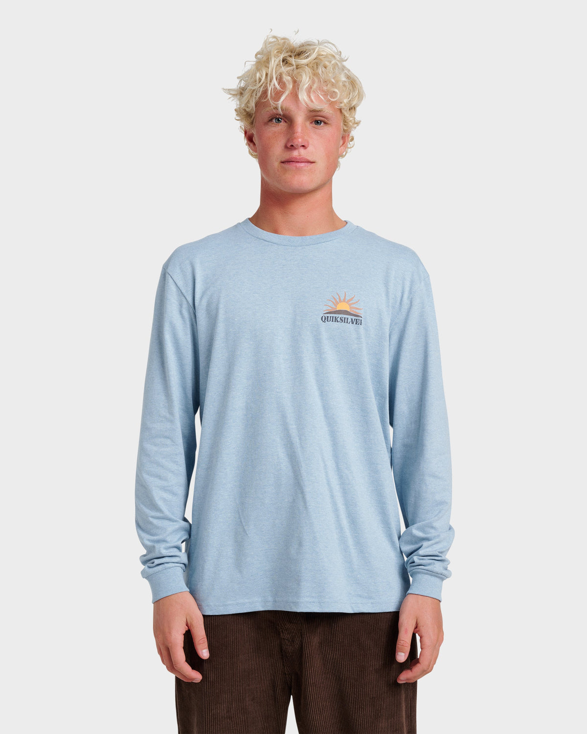 Quick Silver Dawn Patrol Long Sleeve T-shirt - Ashley Blue Heather