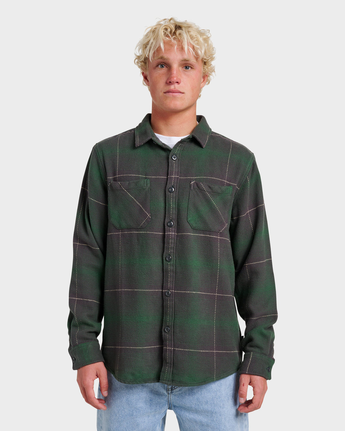 Quick Silver Dna Flannel Shirt - Garden Topiary