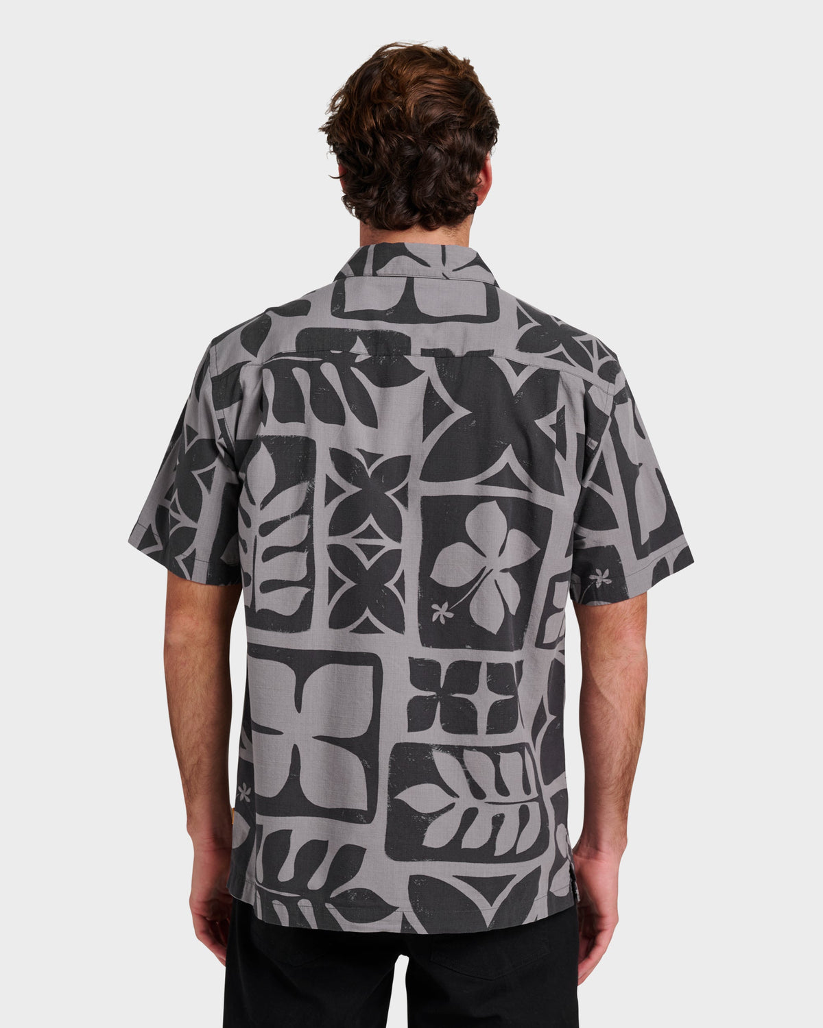 Quick Silver Waterman Tiki Island Shirt - Phantom