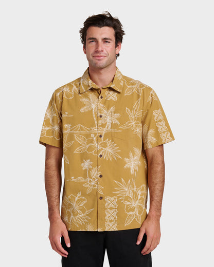 Quick Silver Waterman Scenic Drive Shirt - Wood Thrush