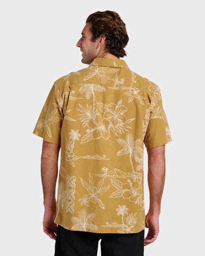 Quick Silver Waterman Scenic Drive Shirt - Wood Thrush