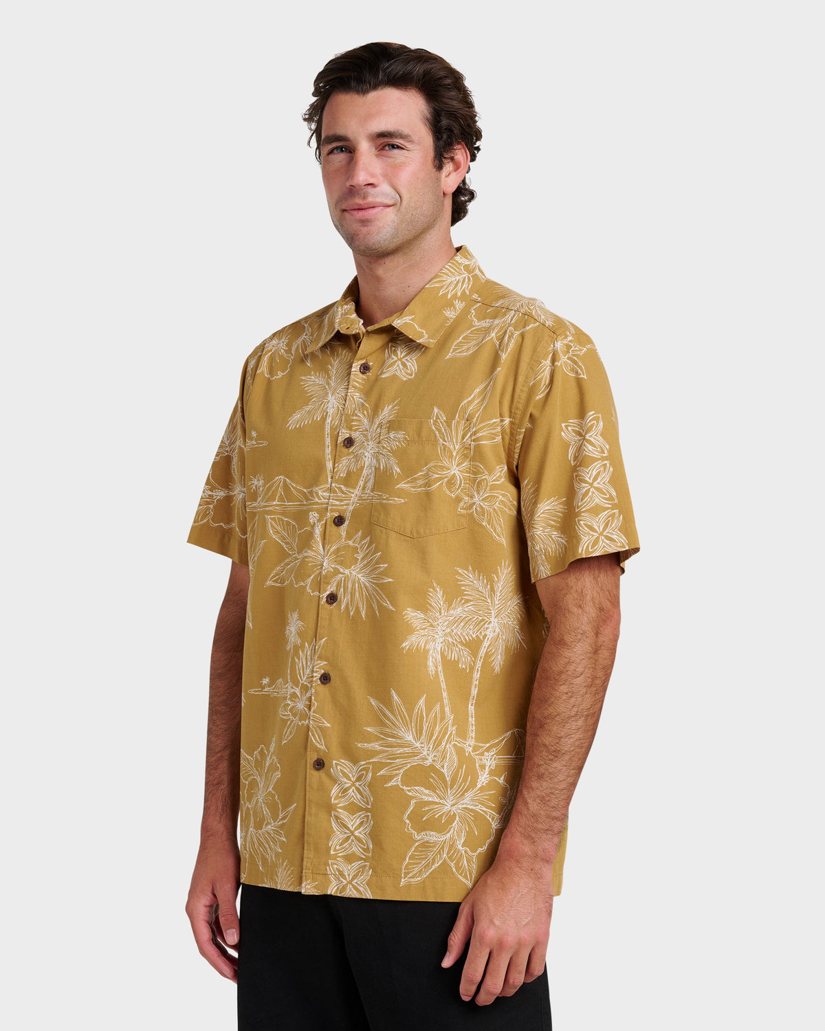 Quick Silver Waterman Scenic Drive Shirt - Wood Thrush
