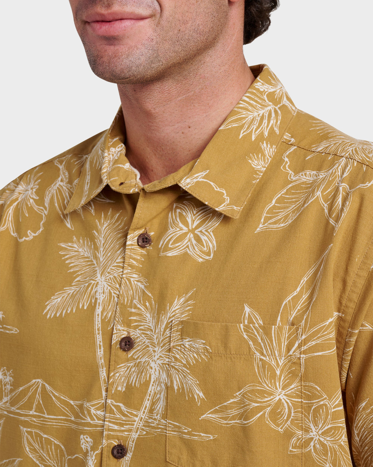 Quick Silver Waterman Scenic Drive Shirt - Wood Thrush