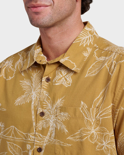 Quick Silver Waterman Scenic Drive Shirt - Wood Thrush