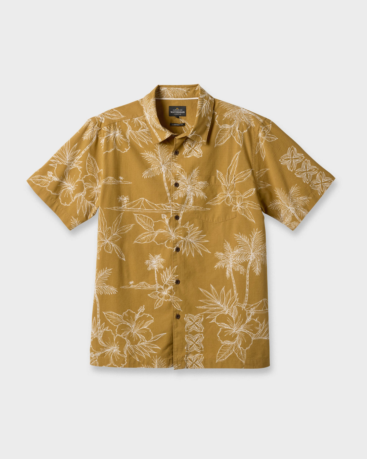 Quick Silver Waterman Scenic Drive Shirt - Wood Thrush