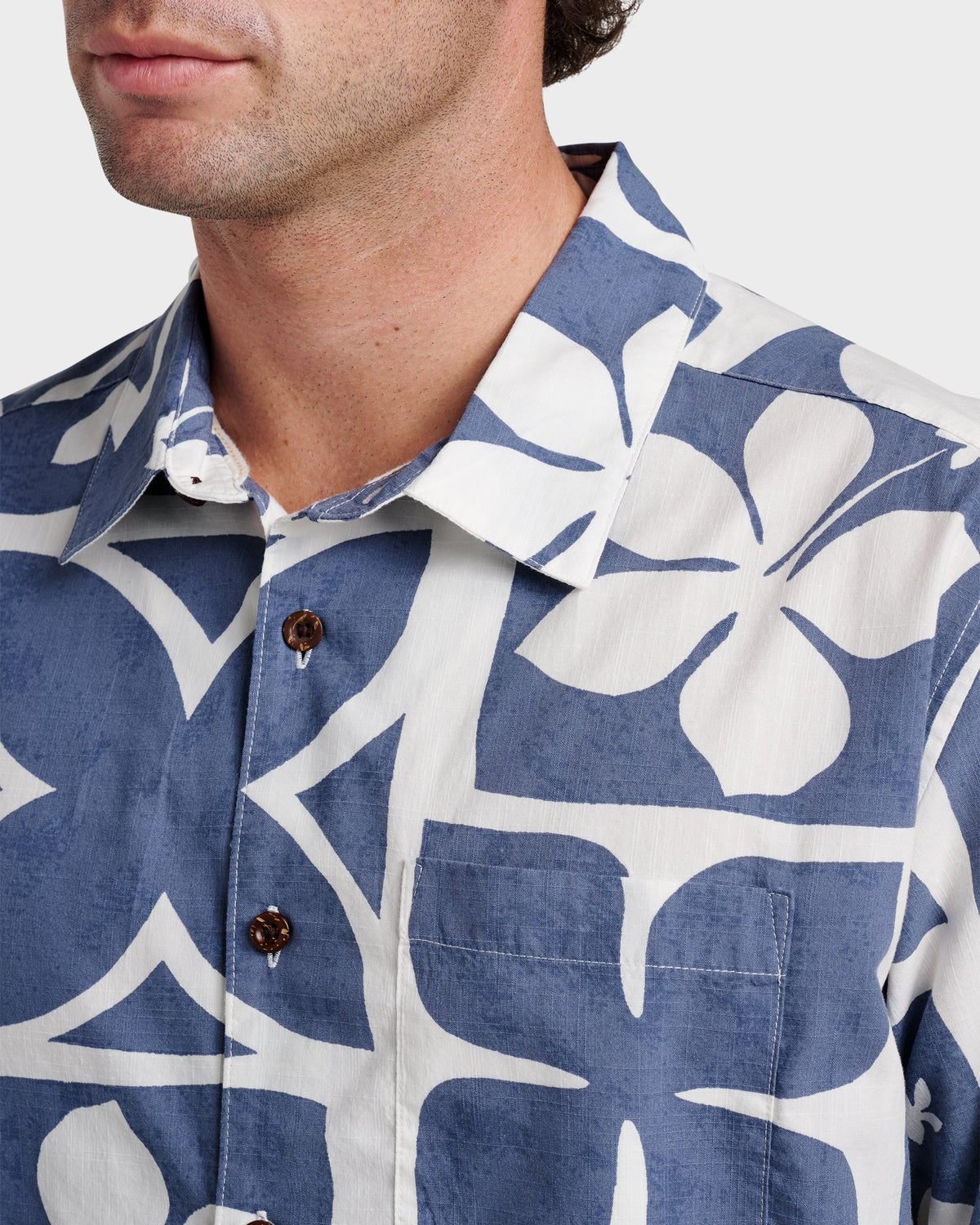 Quick Silver Waterman Tiki Island Shirt - Flint Stone