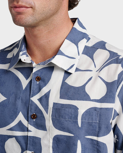 Quick Silver Waterman Tiki Island Shirt - Flint Stone