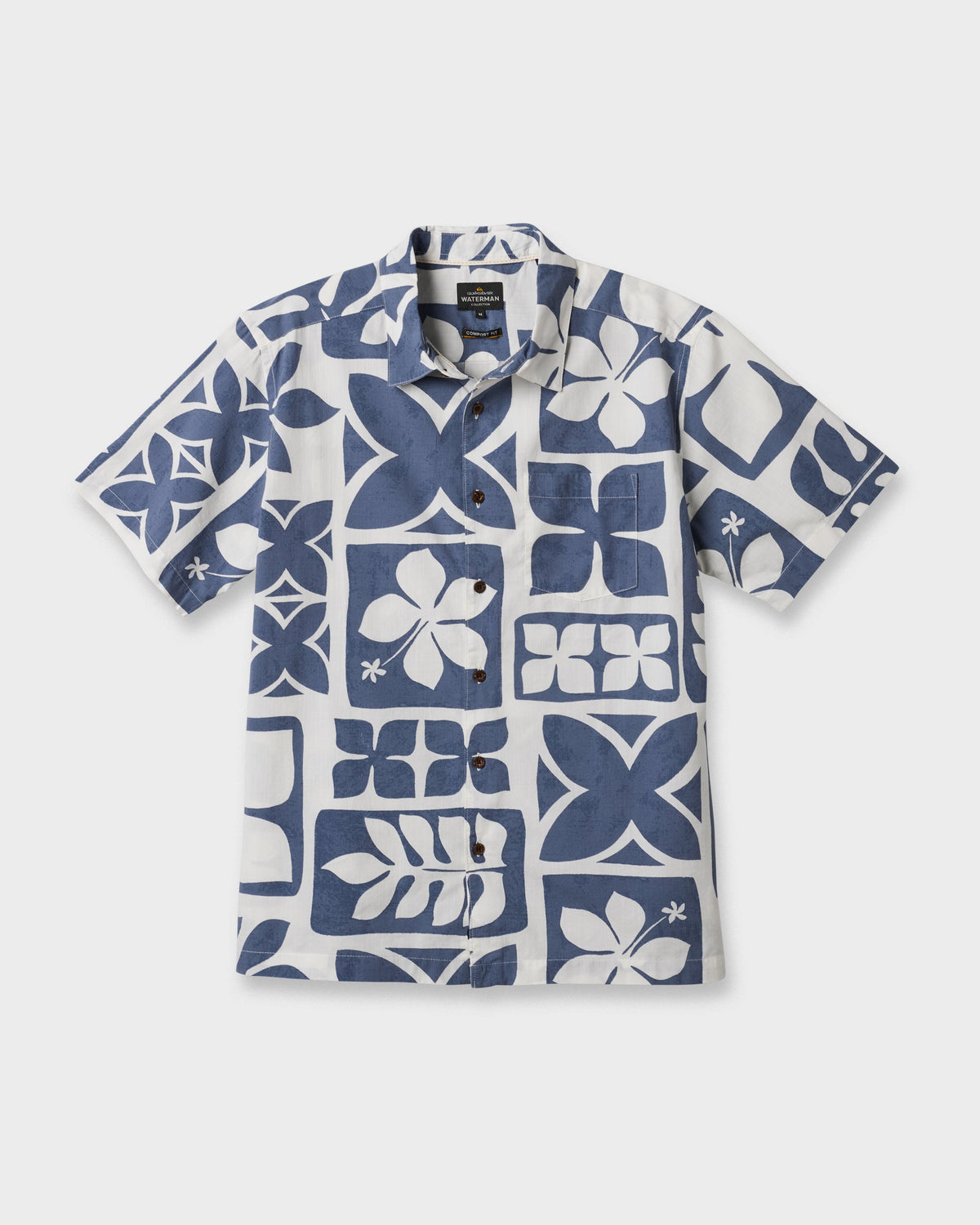 Quick Silver Waterman Tiki Island Shirt - Flint Stone