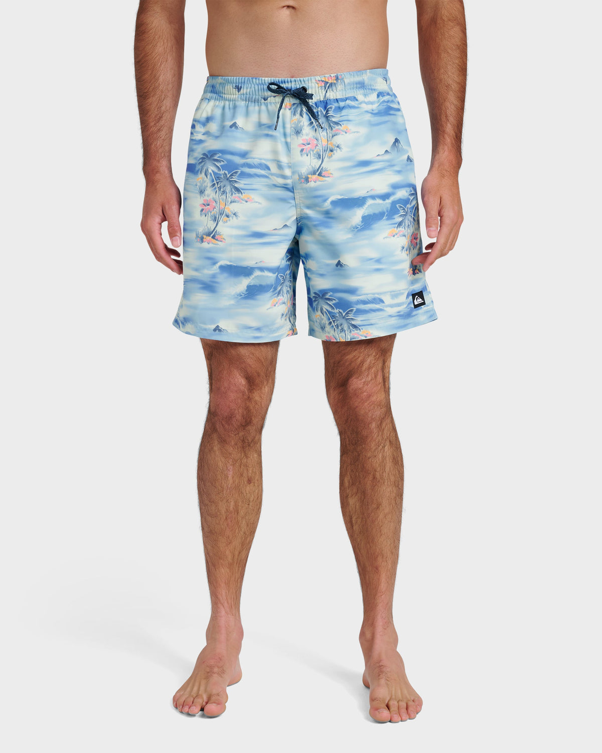 Quick Silver Everyday Tropical Surf 17" Swim Trunks - Total Eclipse