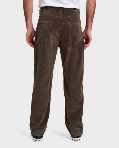Quick Silver Landers Cord Pants - Chocolate Brown