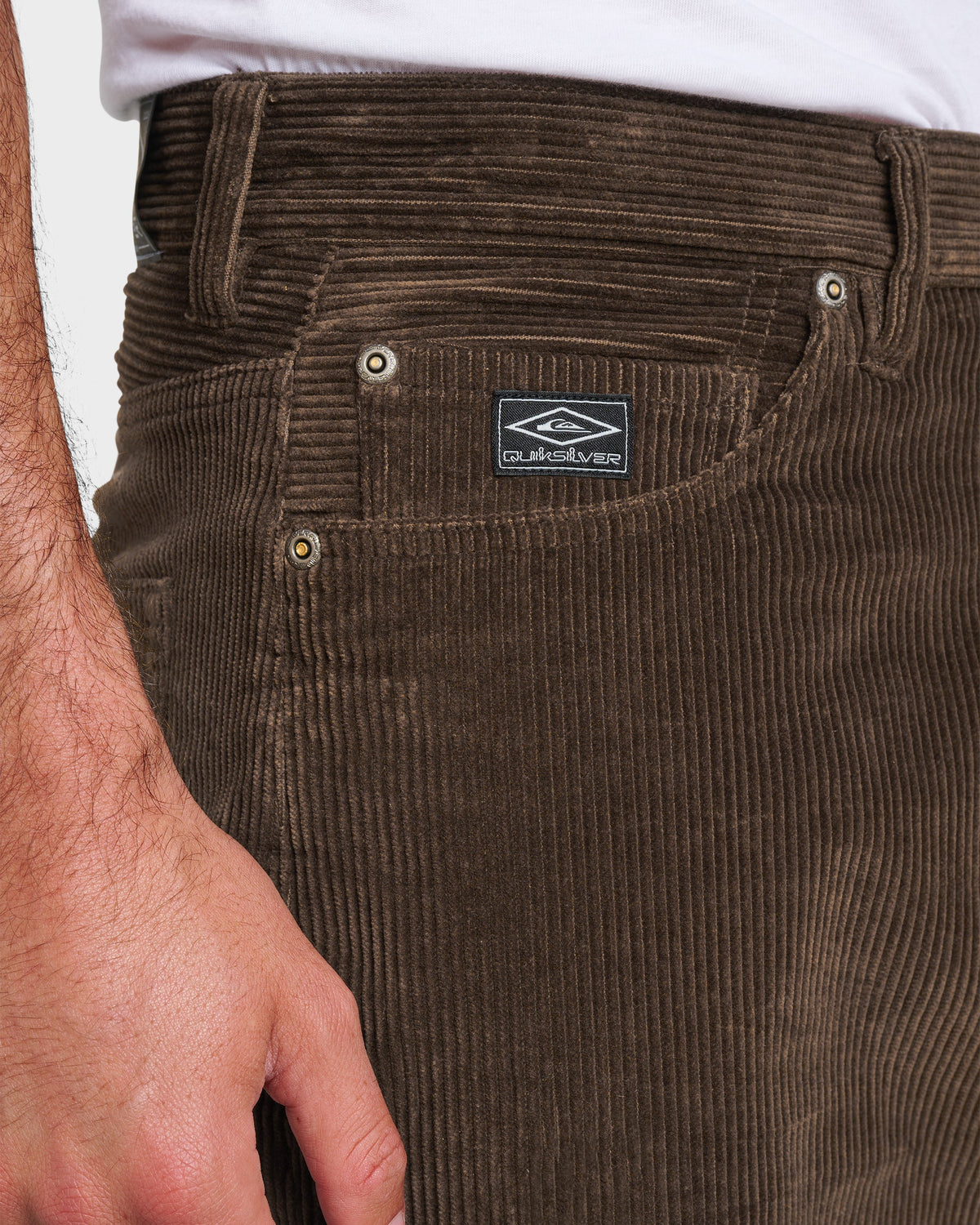Quick Silver Landers Cord Pants - Chocolate Brown