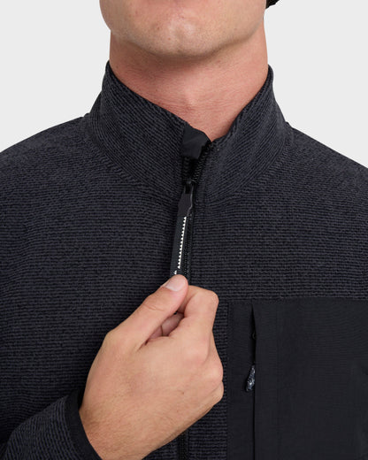 Quick Silver Aker Full Zip Technical Fleece - Black