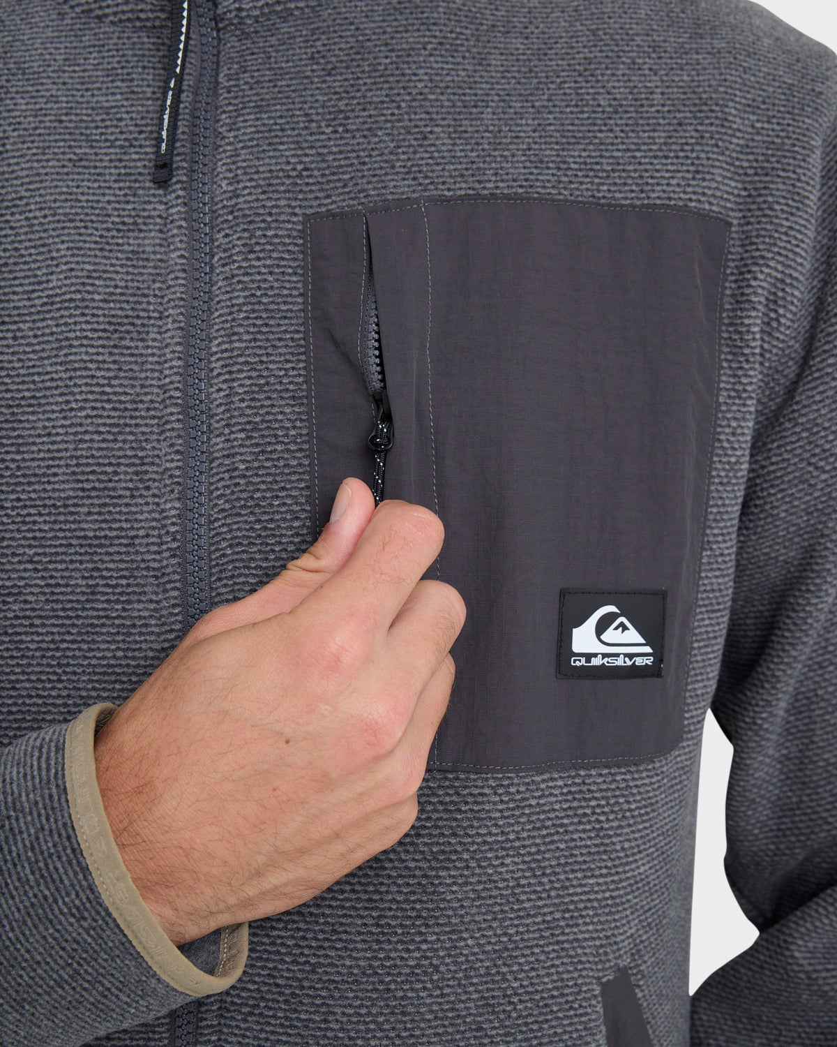 Quick Silver Aker Full Zip Technical Fleece - Quarry