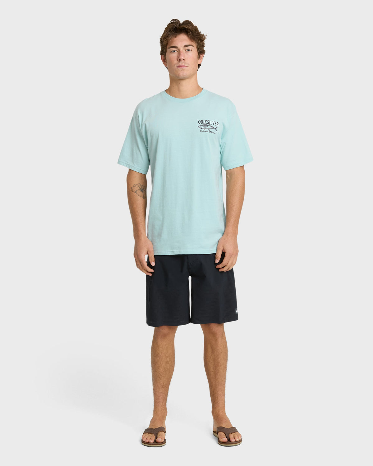Quick Silver Waterman Deep Waters Classic T-shirt - Sterling Blue