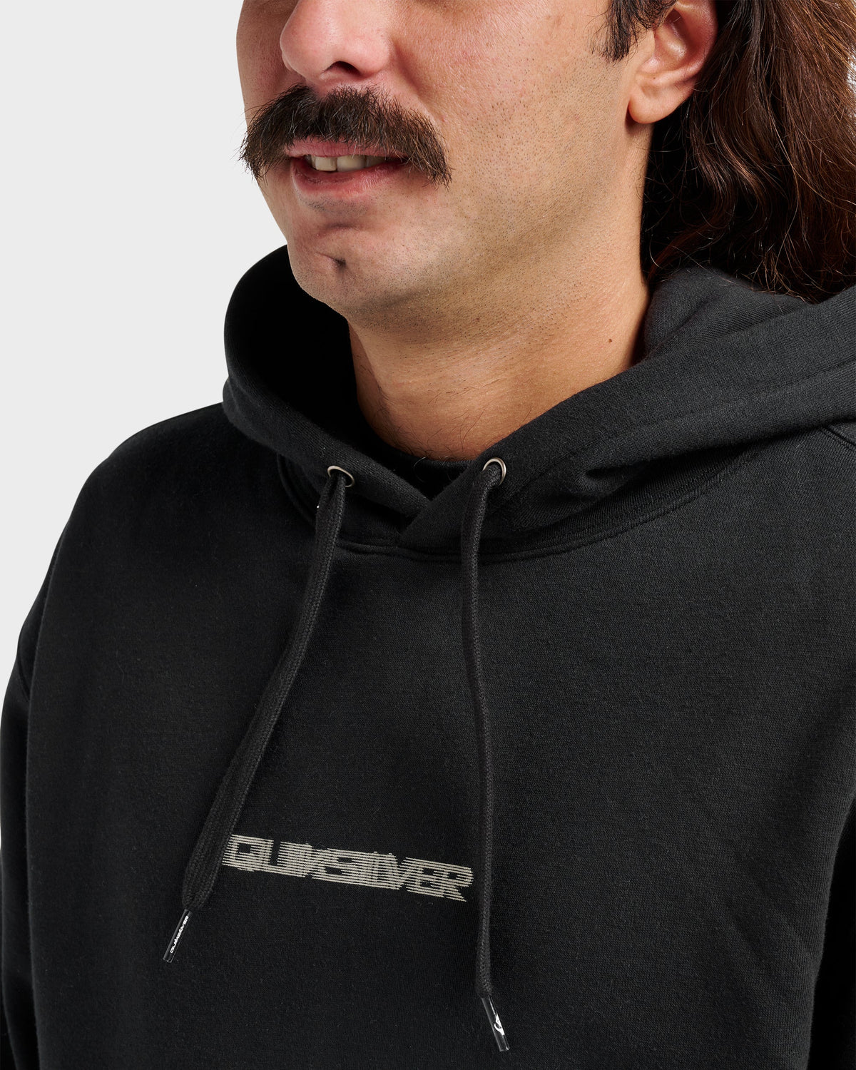 Quick Silver Graphic Hoodie - Black Onyx