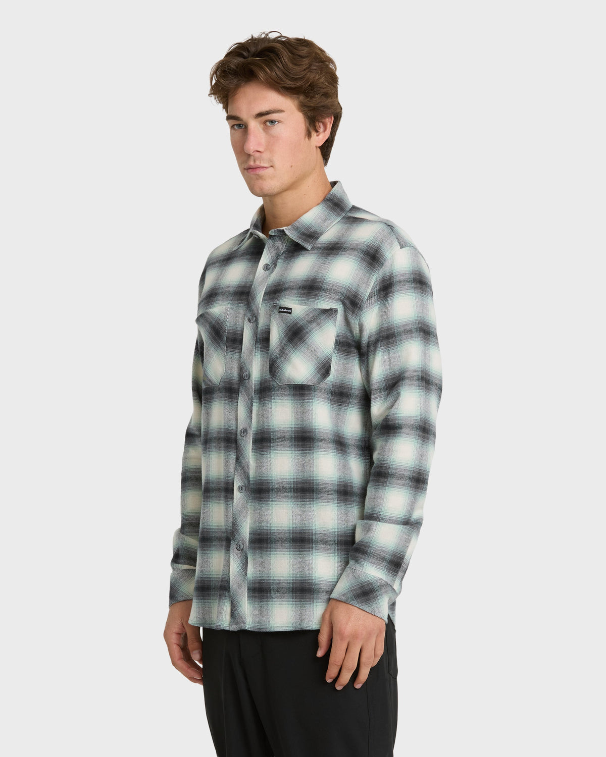 Quick Silver Terrace Stretch Flannel Shirt - Moonstruck