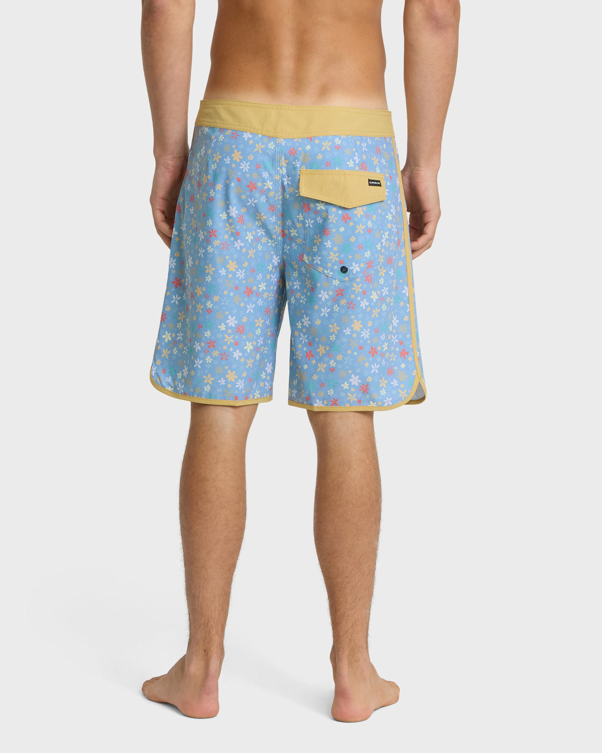 Quick Silver Surfsilk Scallop Ditsy 19" Boardshorts - Ashley Blue