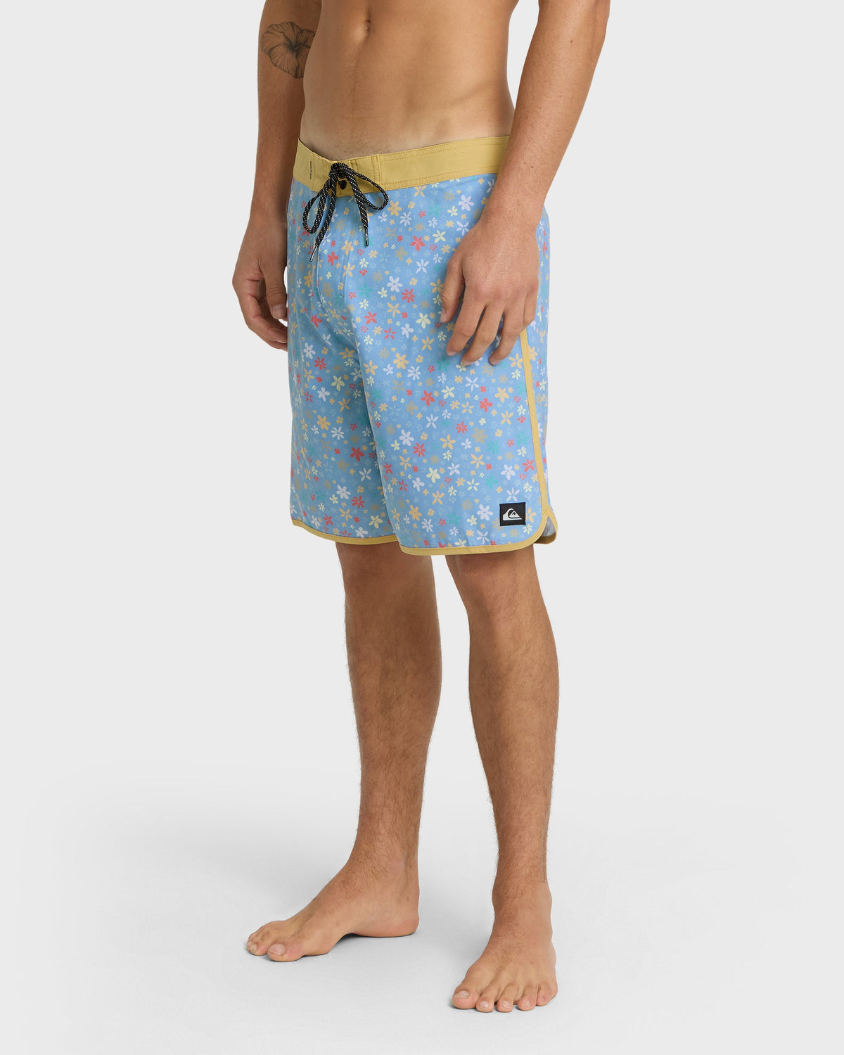 Quick Silver Surfsilk Scallop Ditsy 19" Boardshorts - Ashley Blue