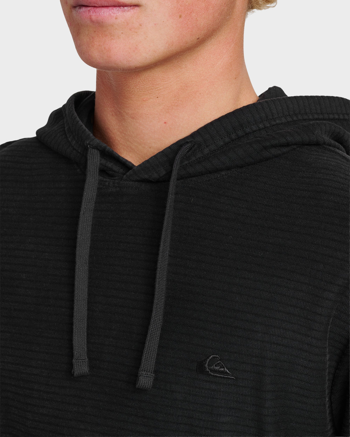 Quick Silver Alamitos Long Sleeve Hooded Top - Black