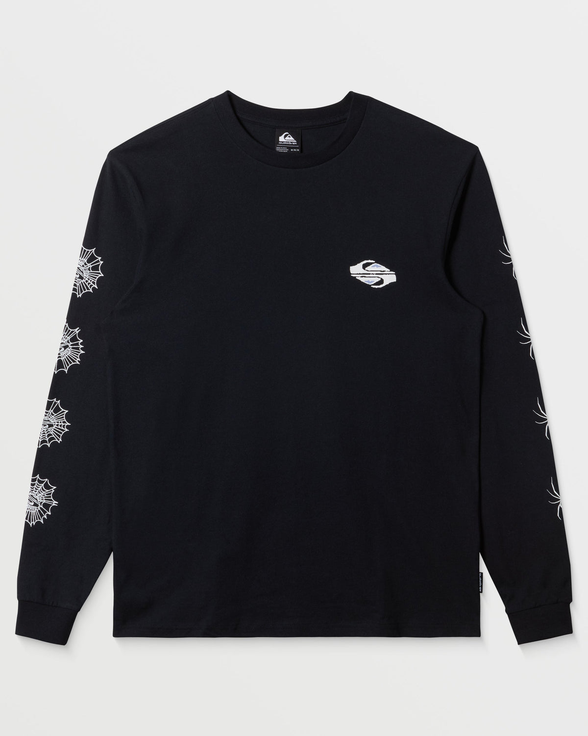 Quick Silver Webbed Long Sleeve T-Shirt - Black