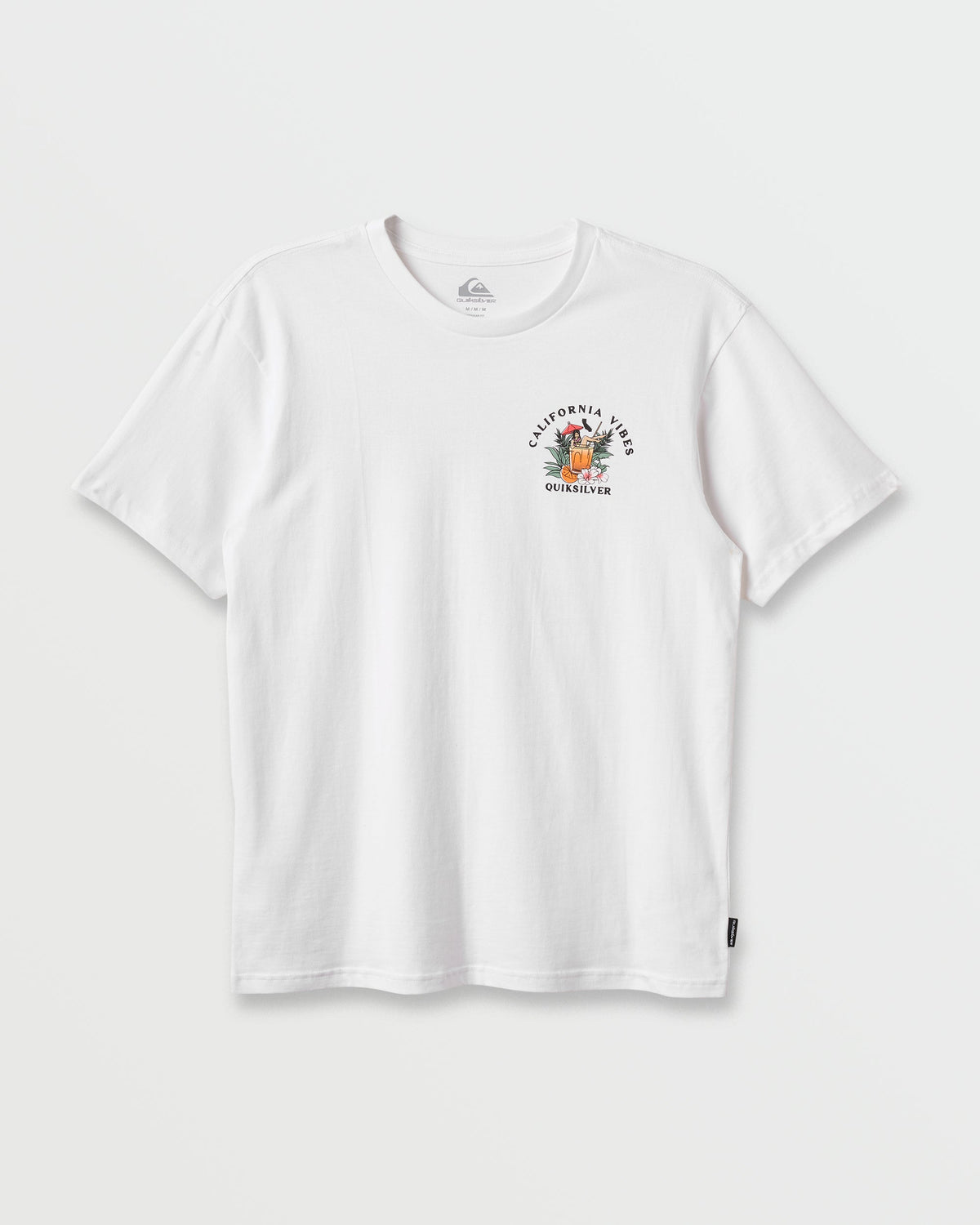 Quick Silver Ca California Vibes Classic T-shirt - White