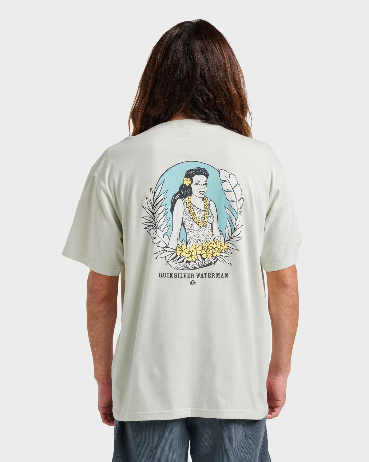 Quick Silver Waterman Aloha Sunset Classic T-shirt - Smoke