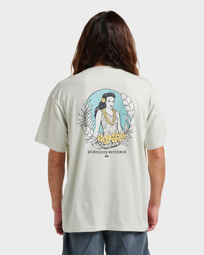 Quick Silver Waterman Aloha Sunset Classic T-shirt - Smoke