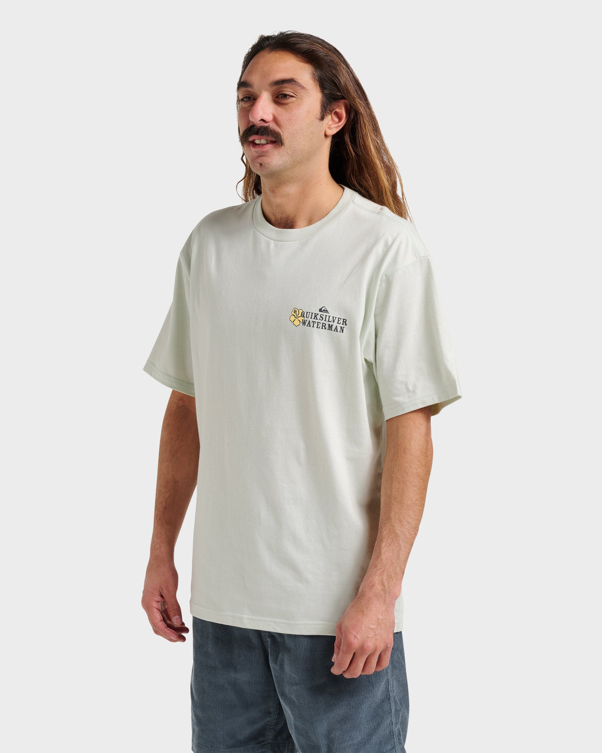 Quick Silver Waterman Aloha Sunset Classic T-shirt - Smoke