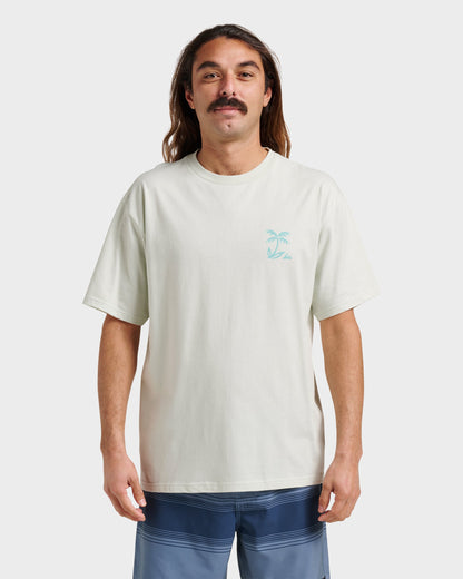 Quick Silver Waterman Back Band Classic T-shirt - Smoke