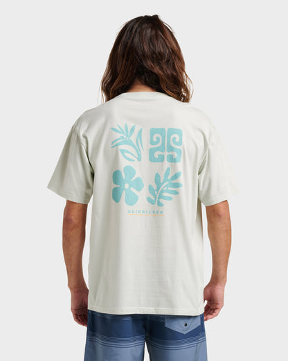 Quick Silver Waterman Back Band Classic T-shirt - Smoke