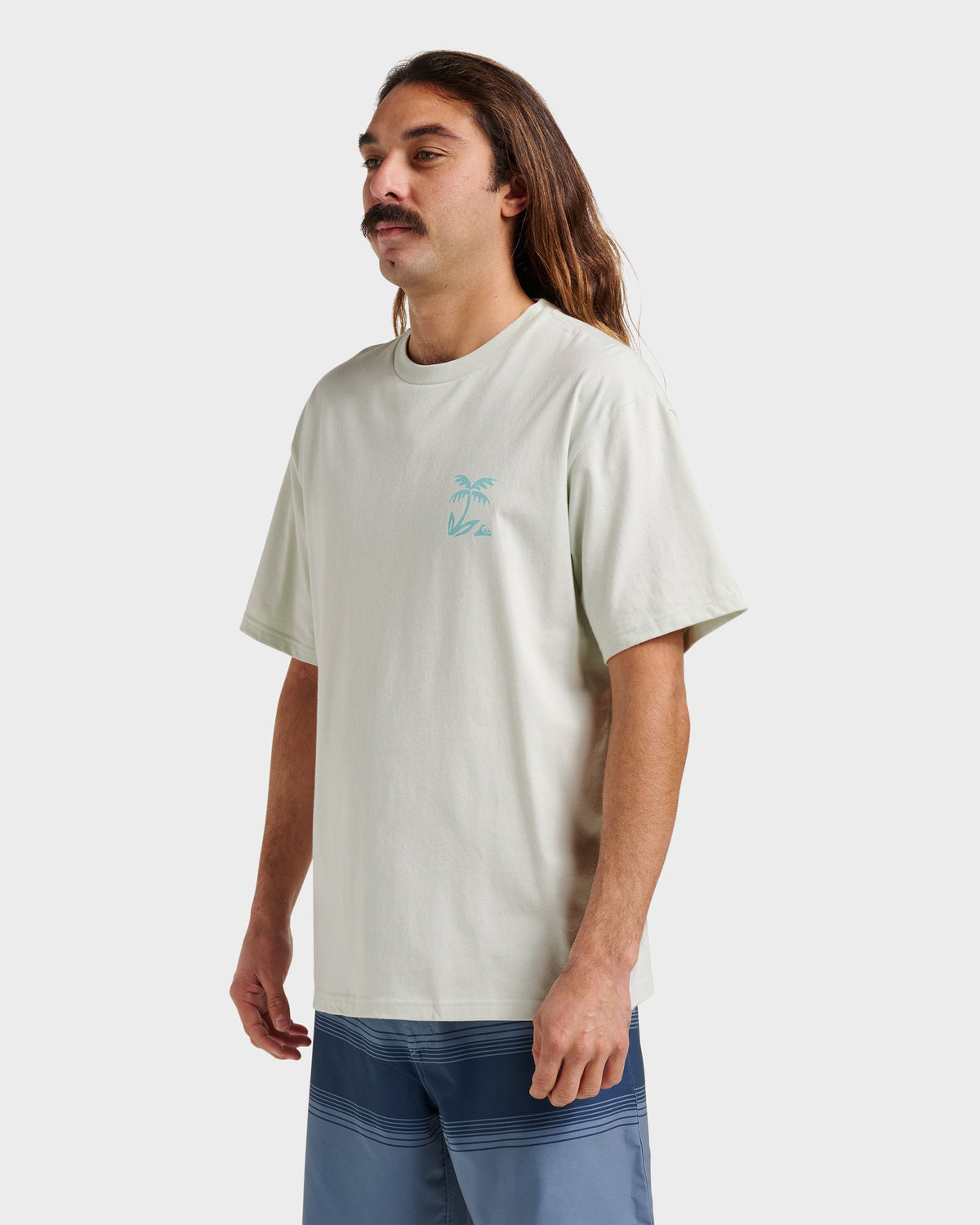 Quick Silver Waterman Back Band Classic T-shirt - Smoke