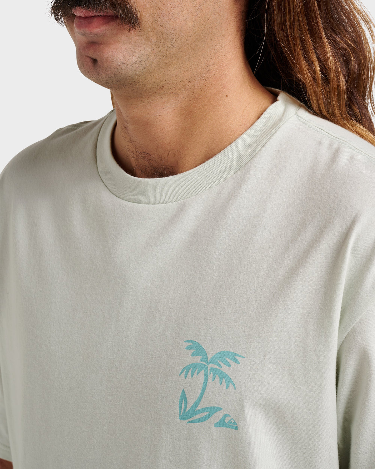 Quick Silver Waterman Back Band Classic T-shirt - Smoke