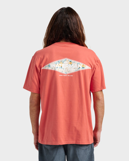 Quick Silver Waterman Diamond Classic T-shirt - Hot Sauce