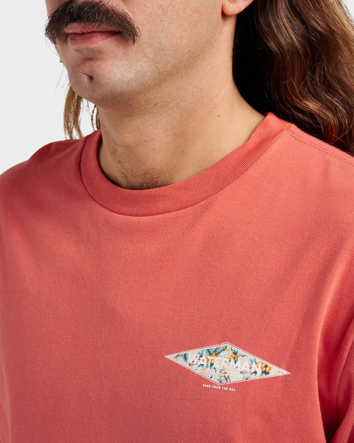 Quick Silver Waterman Diamond Classic T-shirt - Hot Sauce