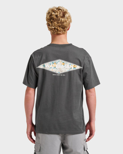 Quick Silver Waterman Diamond Classic T-shirt - Phantom