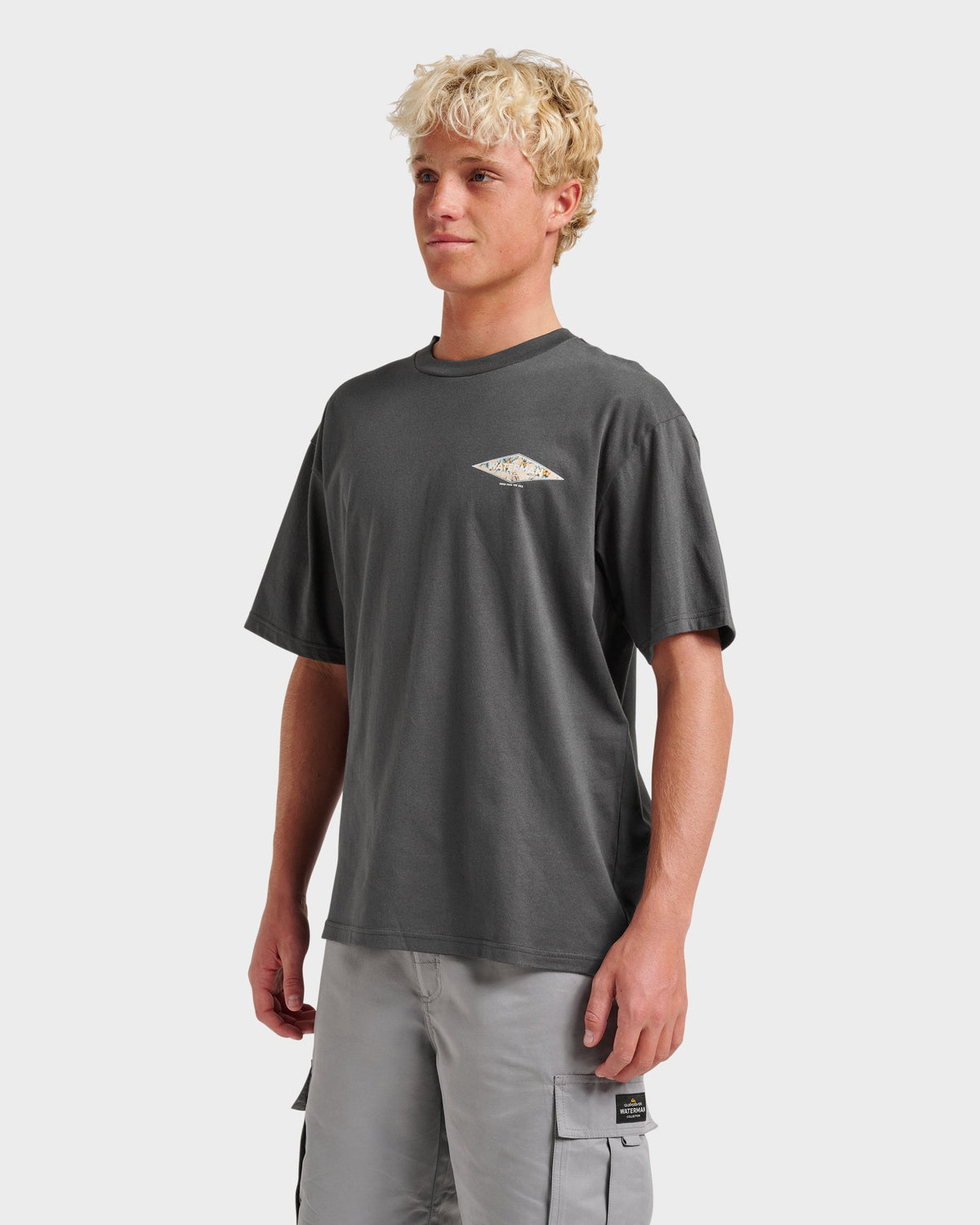 Quick Silver Waterman Diamond Classic T-shirt - Phantom
