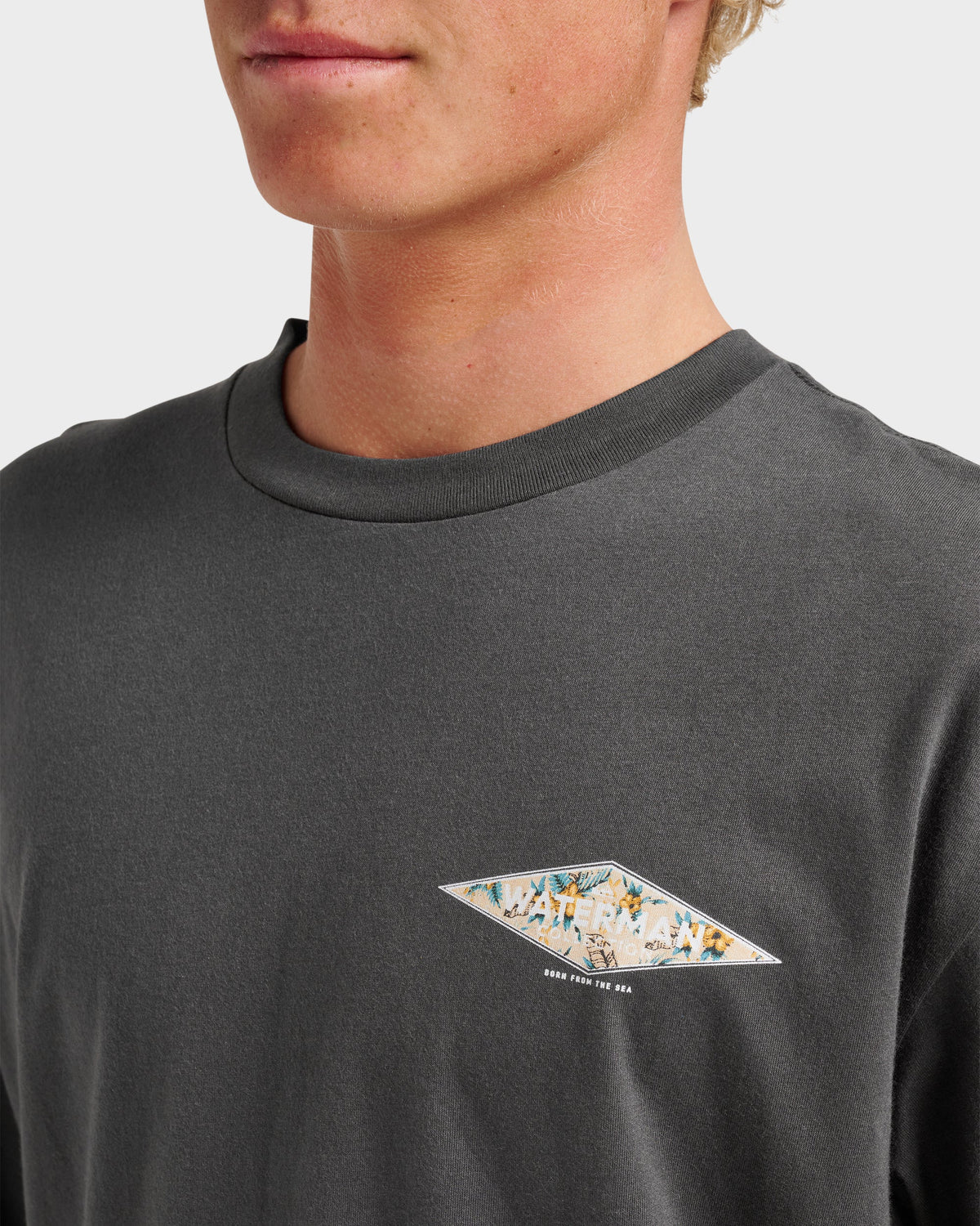 Quick Silver Waterman Diamond Classic T-shirt - Phantom