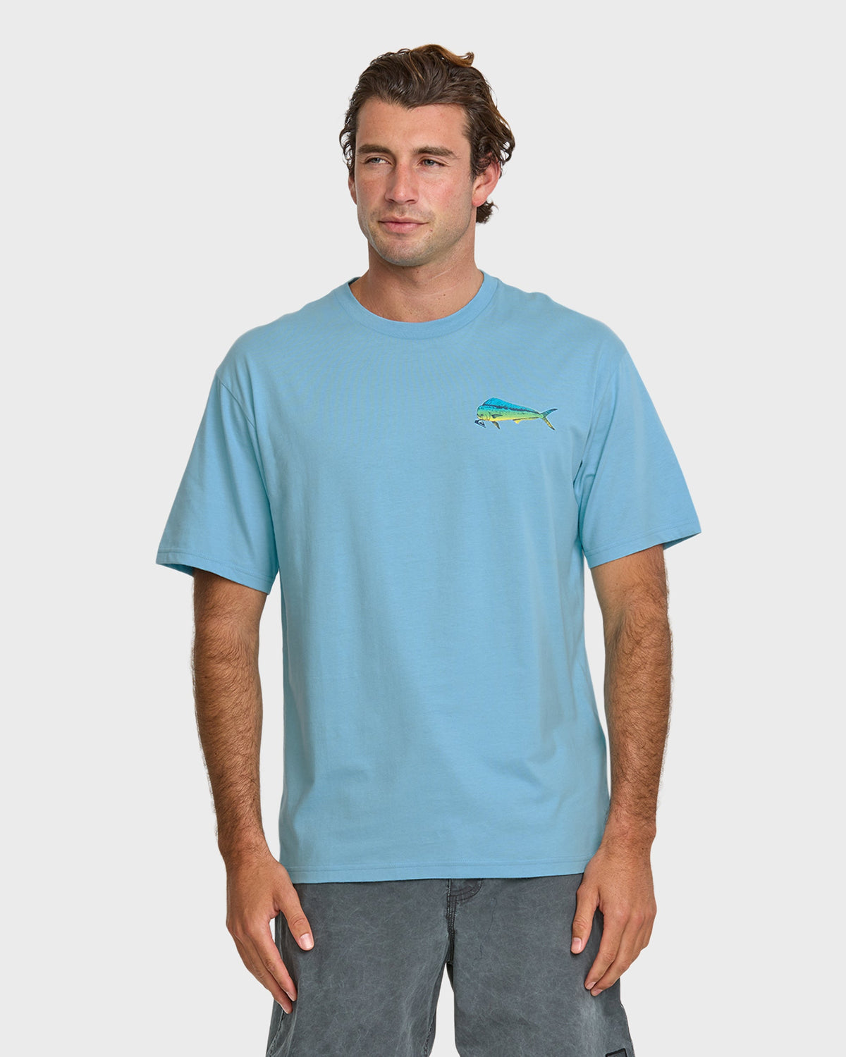 Quick Silver Waterman Quik Hook Classic T-shirt - Cali Blue