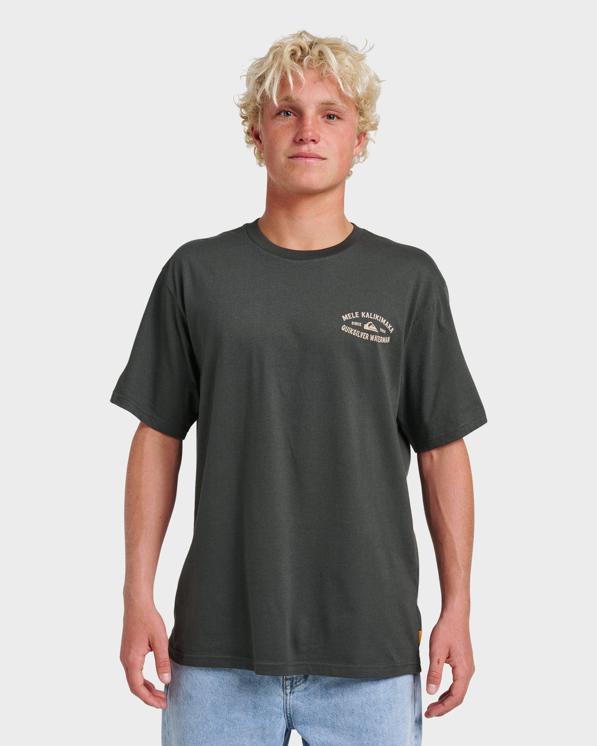 Quick Silver Waterman Tiki Holiday Classic T-shirt - Phantom