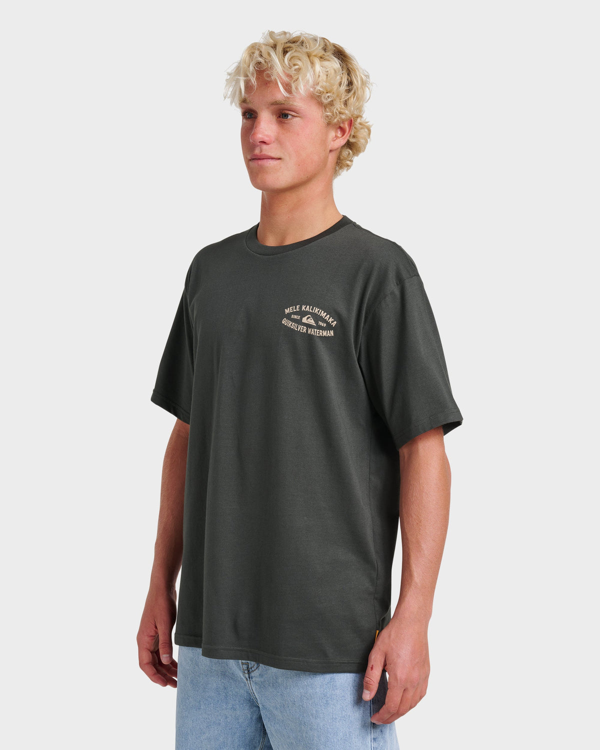 Quick Silver Waterman Tiki Holiday Classic T-shirt - Phantom