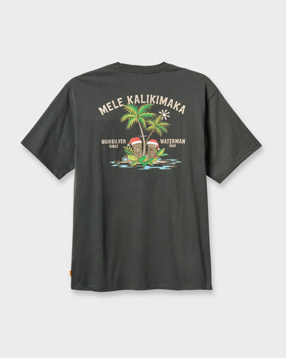 Quick Silver Waterman Tiki Holiday Classic T-shirt - Phantom