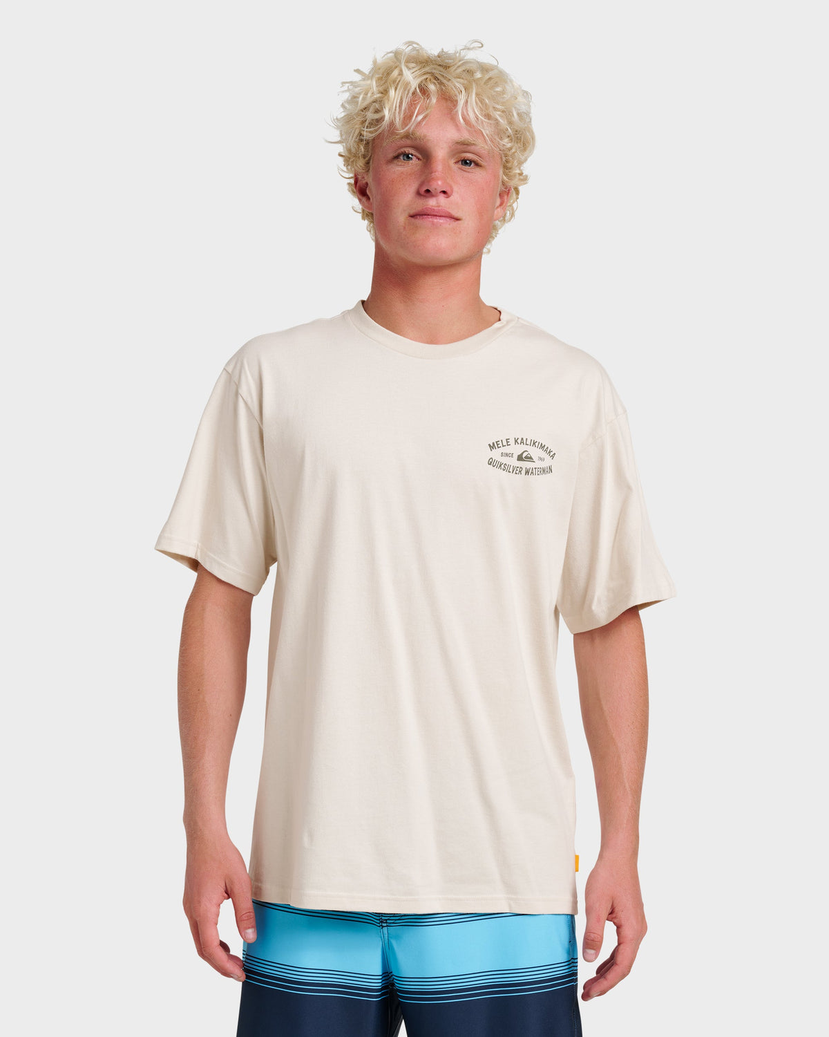 Quick Silver Waterman Tiki Holiday Classic T-shirt - Moonbeam