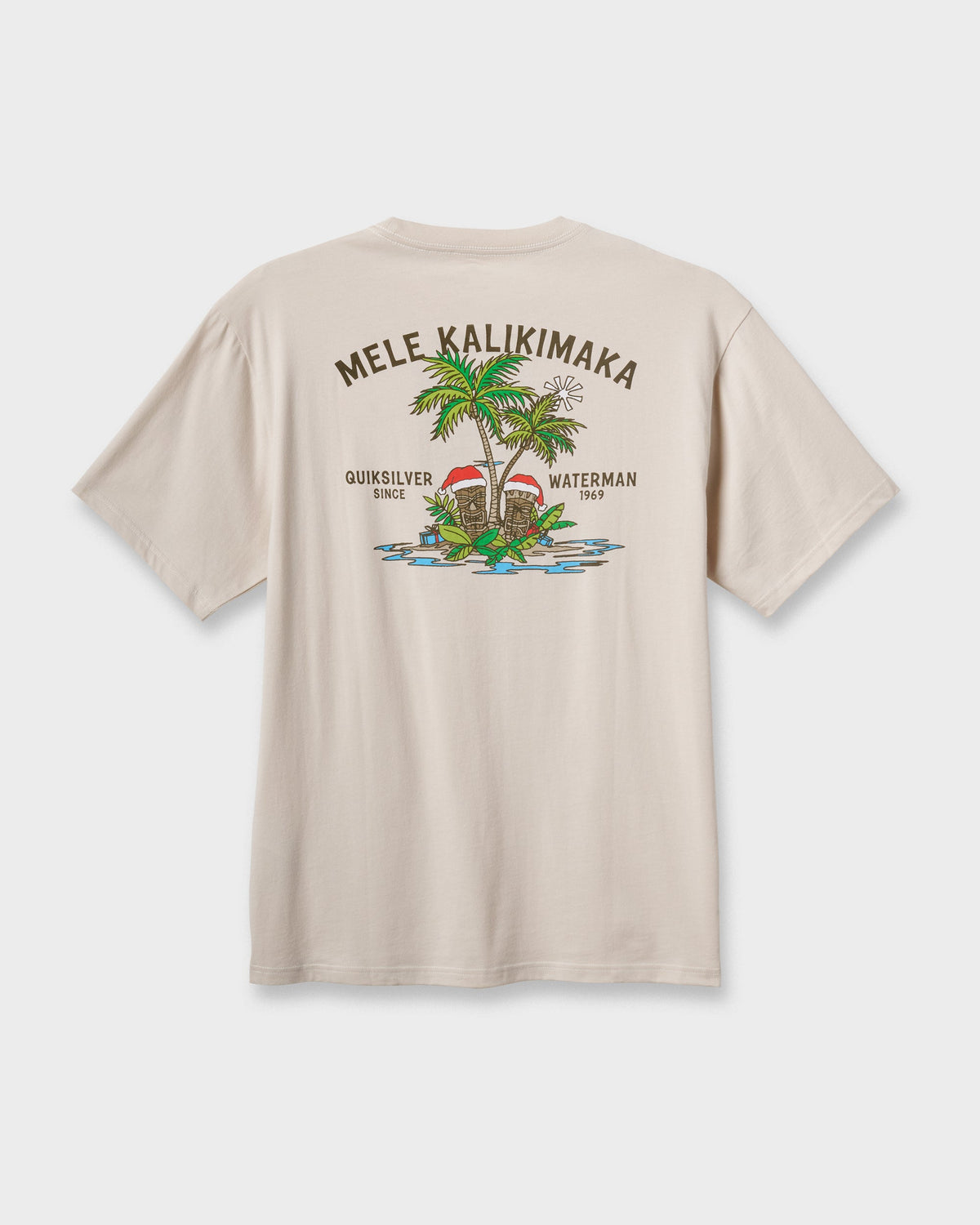 Quick Silver Waterman Tiki Holiday Classic T-shirt - Moonbeam